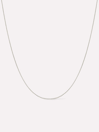 White Gold Chain - White Gold Chain Necklace