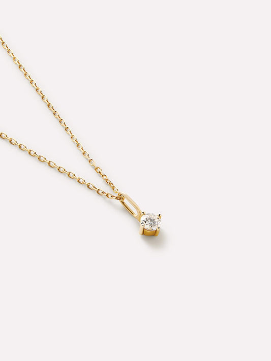 Diamond Necklace - Gold Dainty Diamond Necklace