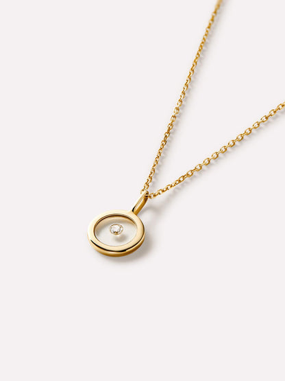 Diamond Necklace - Gold Floating Diamond Necklace