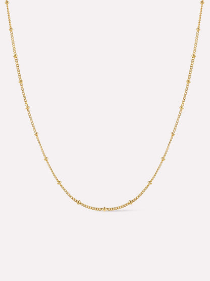 Small Ball Chain Necklace - Ana Gold