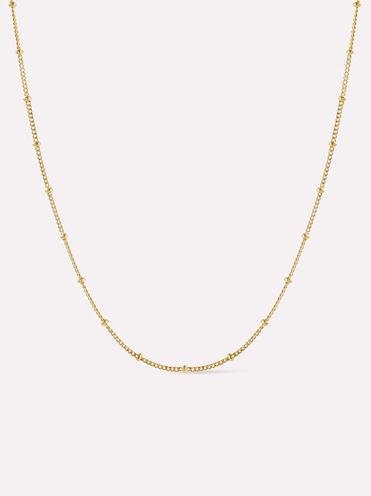 Small Ball Chain Necklace - Ana Gold