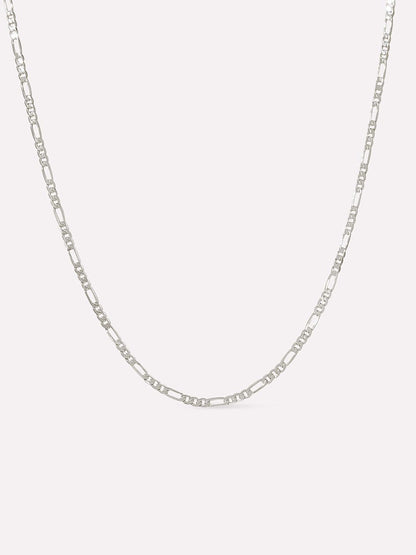 Silver Chain Necklace - Leo Regular Short Silver