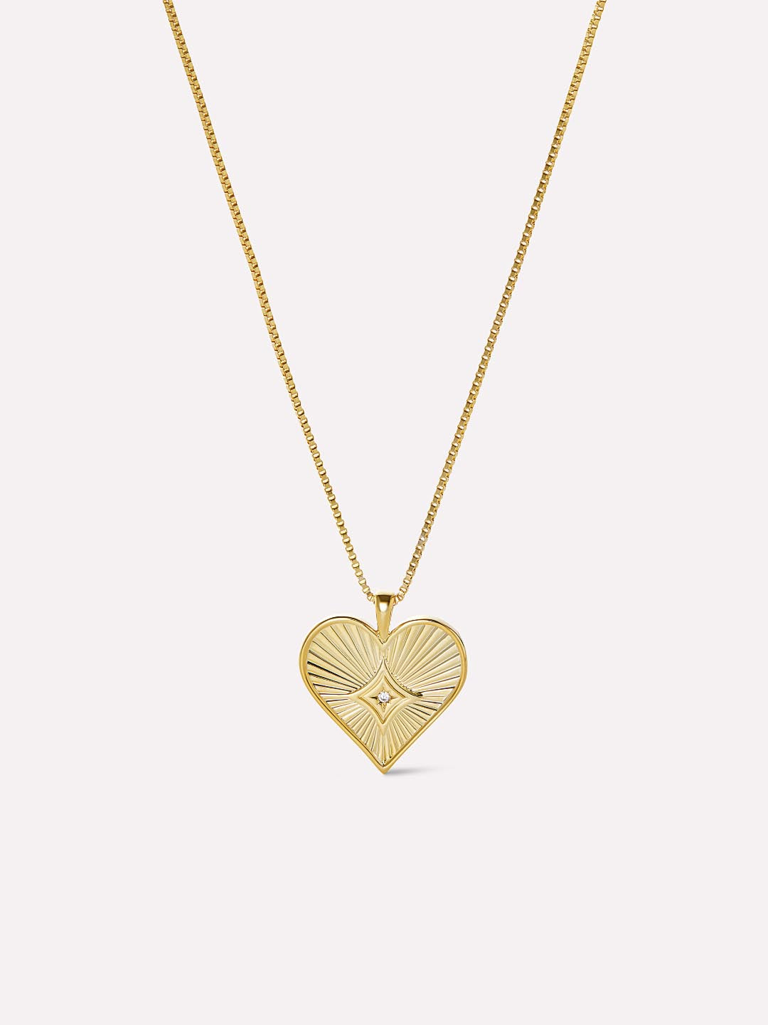 Gold Heart Necklace - Kalel