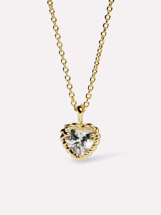 Gold Heart Necklace - Tracy