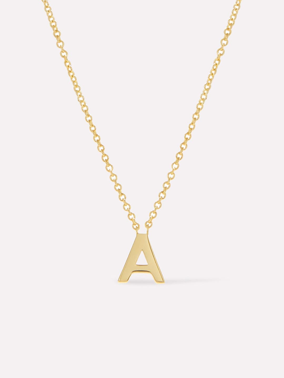 Gold Initial Necklace - Letter Necklace