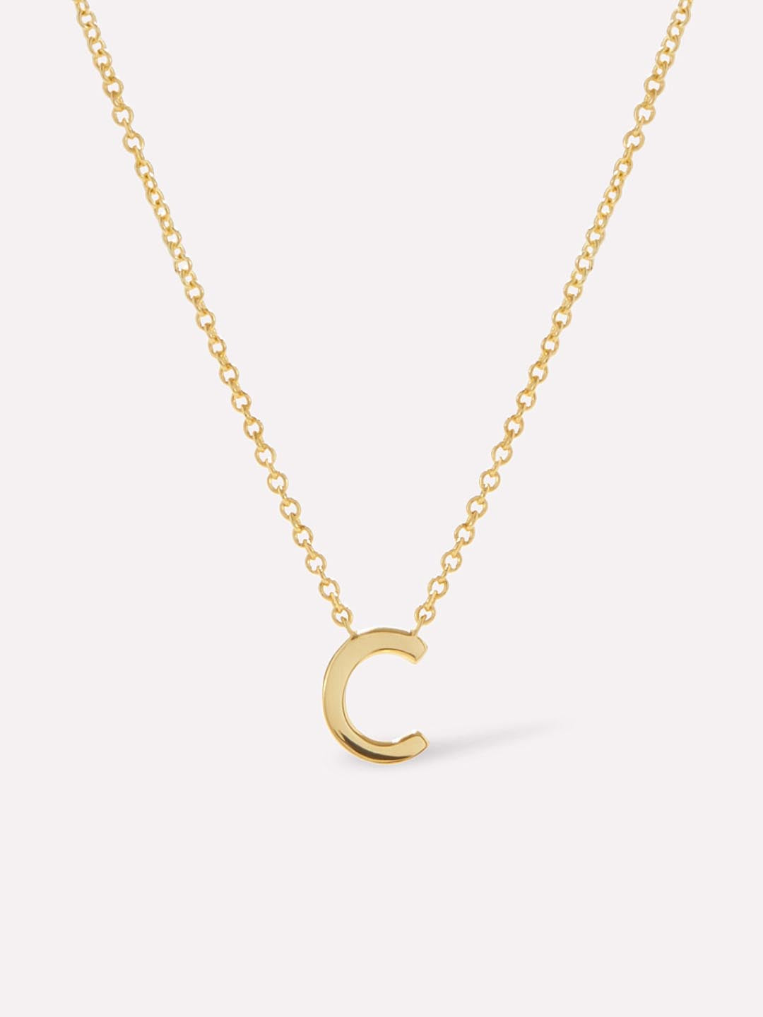 Gold Initial Necklace - Letter Necklace