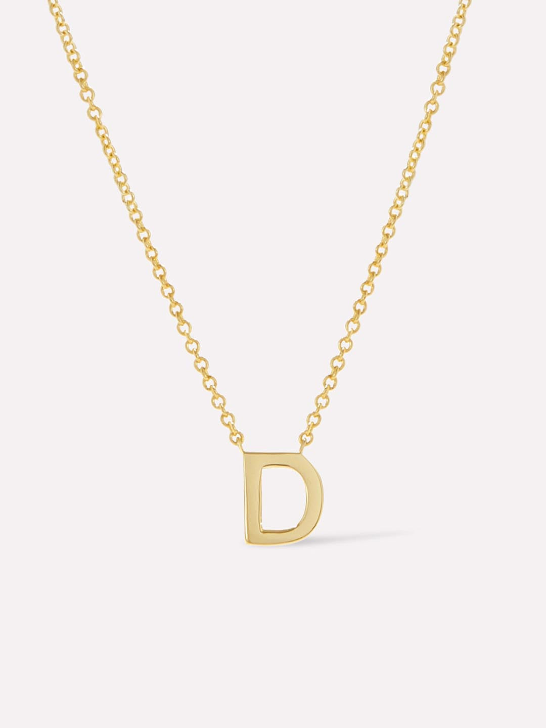 Gold Initial Necklace - Letter Necklace