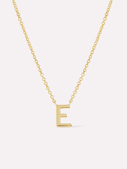 Gold Initial Necklace - Letter Necklace