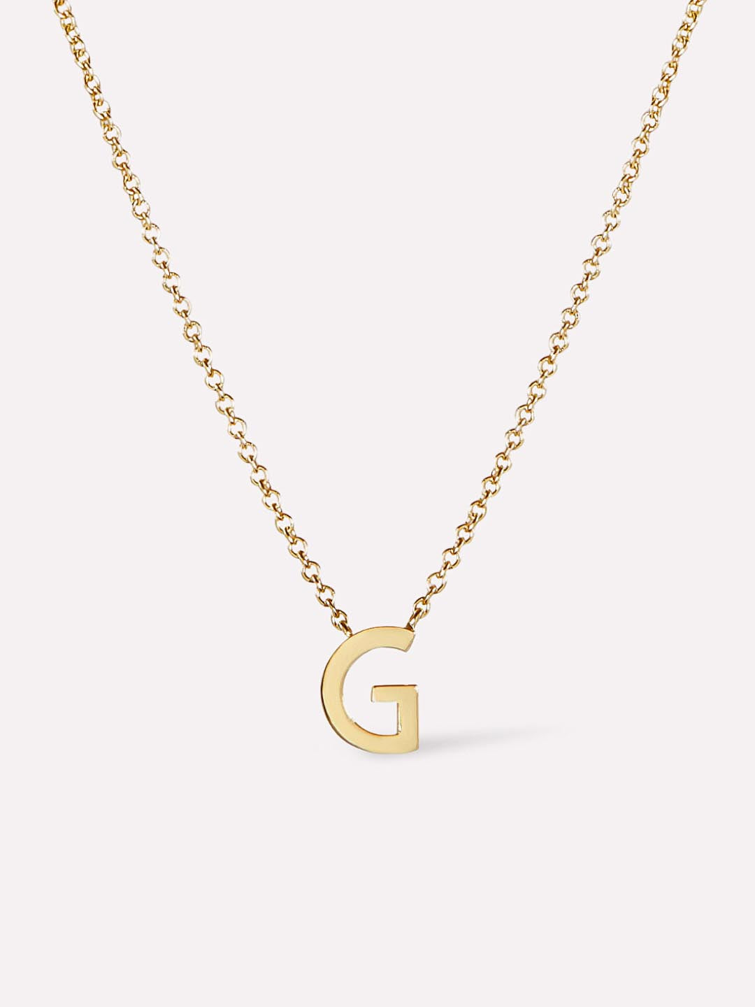 Gold Initial Necklace - Letter Necklace