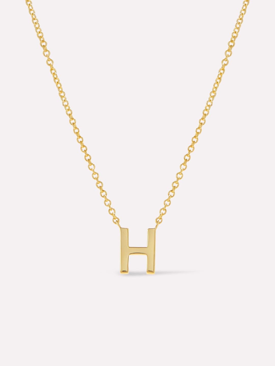 Gold Initial Necklace - Letter Necklace