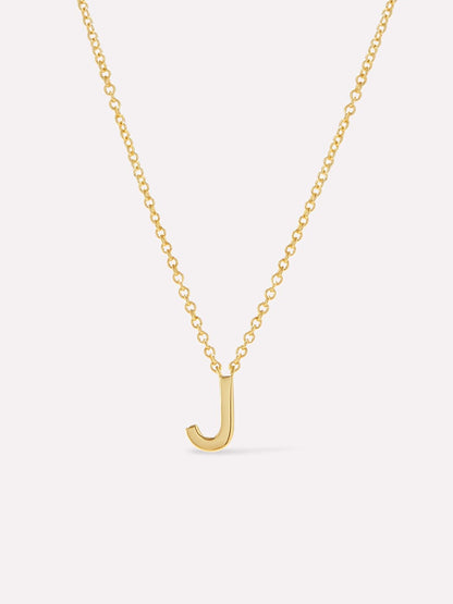 Gold Initial Necklace - Letter Necklace