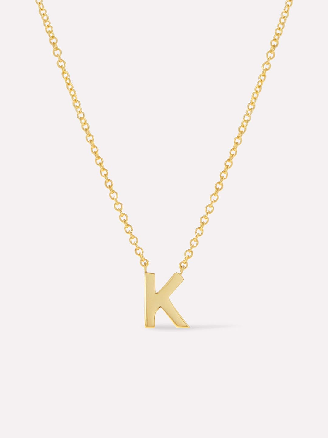 Gold Initial Necklace - Letter Necklace