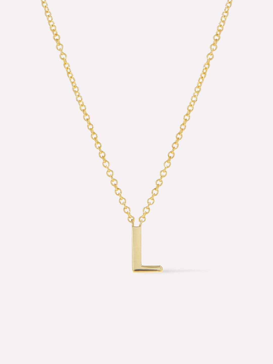 Gold Initial Necklace - Letter Necklace