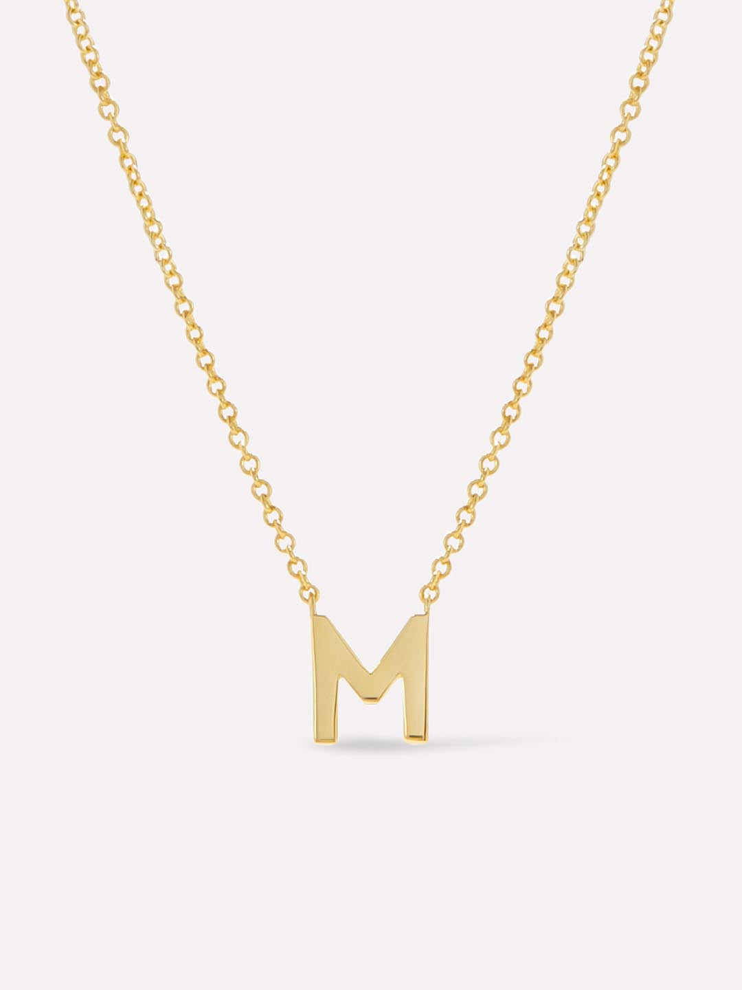 Gold Initial Necklace - Letter Necklace