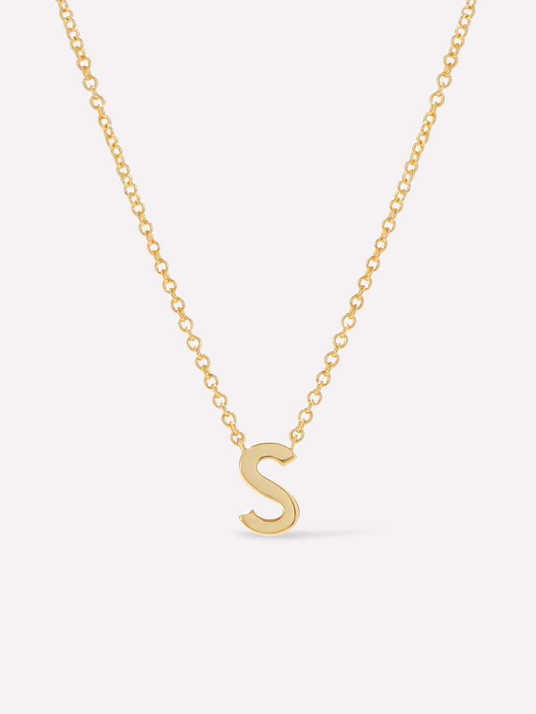 Gold Initial Necklace - Letter Necklace