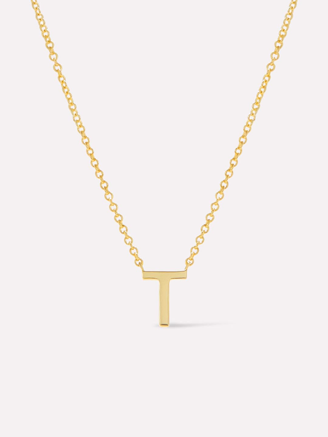 Gold Initial Necklace - Letter Necklace