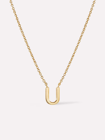 Gold Initial Necklace - Letter Necklace