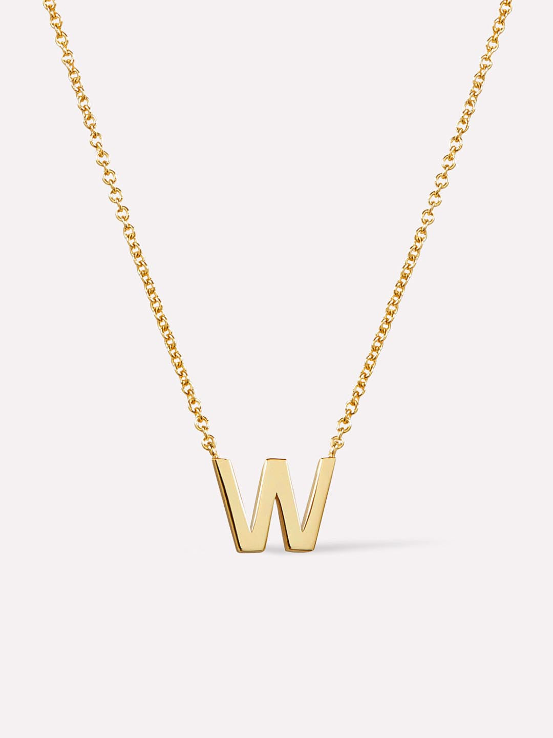 Gold Initial Necklace - Letter Necklace