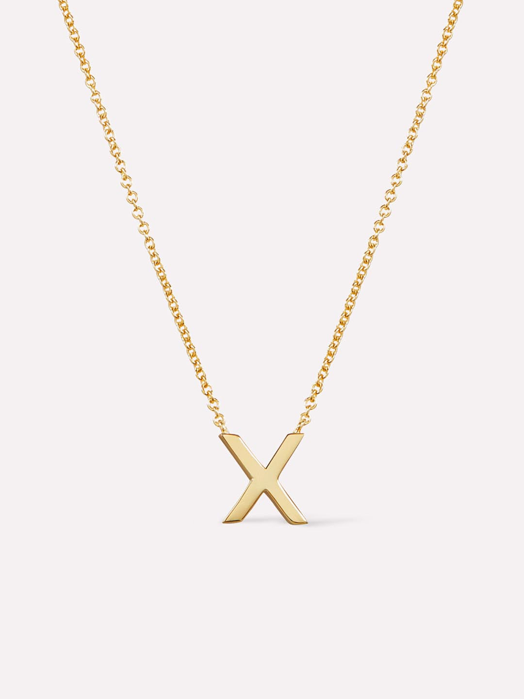 Gold Initial Necklace - Letter Necklace