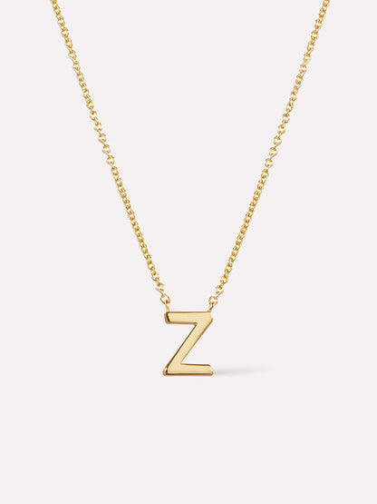 Gold Initial Necklace - Letter Necklace