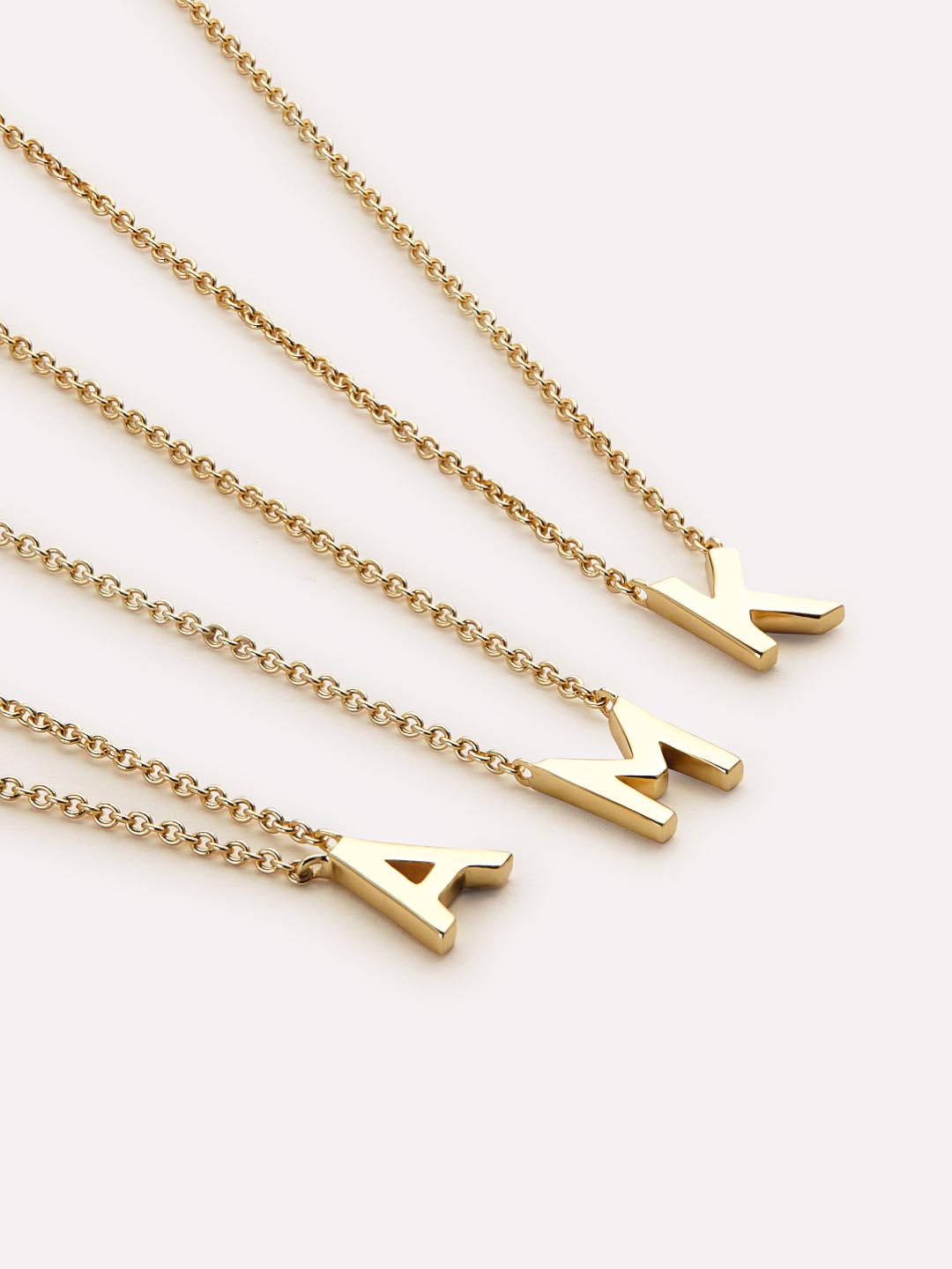 Gold Initial Necklace - Letter Necklace