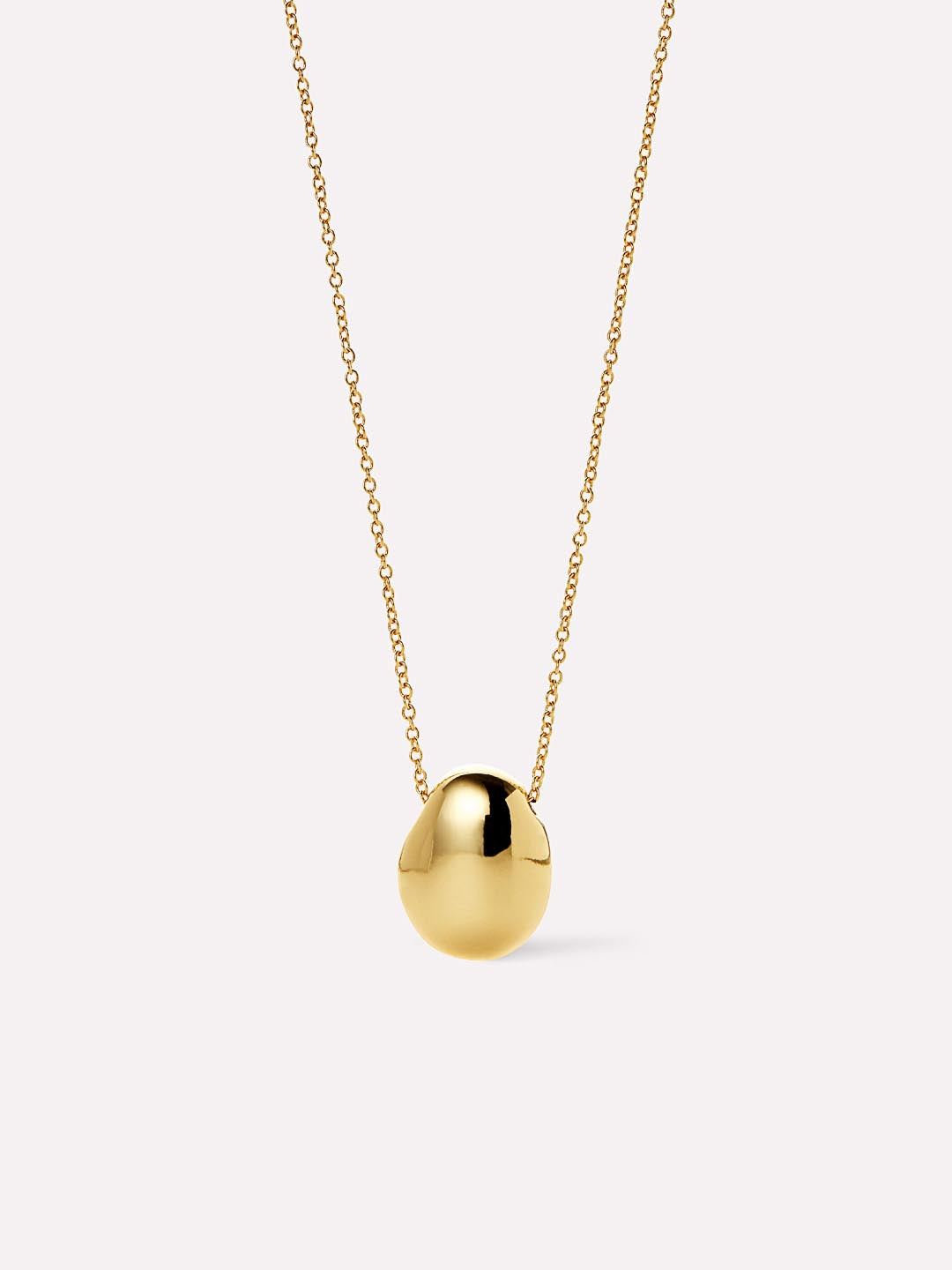 Gold Pendant Necklace - Pebble Mini