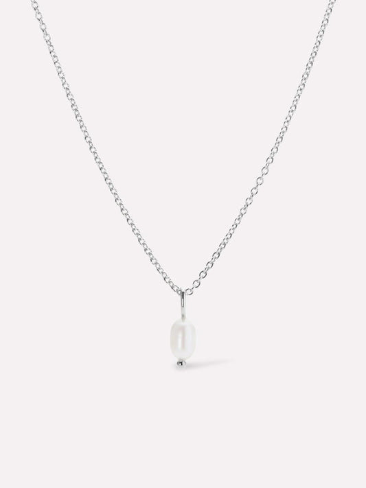 Silver Pearl Necklace - Mini Naomi Silver