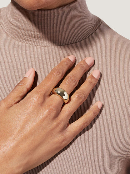 Gold Dome Ring - Noa