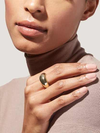 Gold Dome Ring - Noa