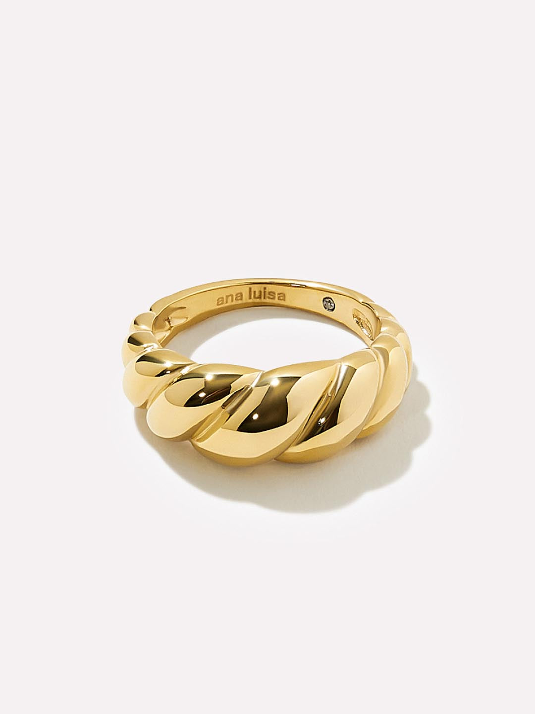 Gold Twist Ring - Rope Bold