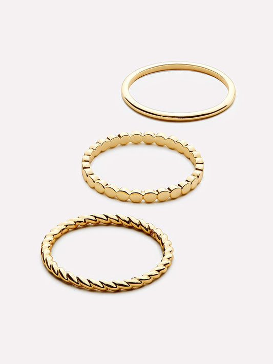 Gold Ring Set - Adrianna Set