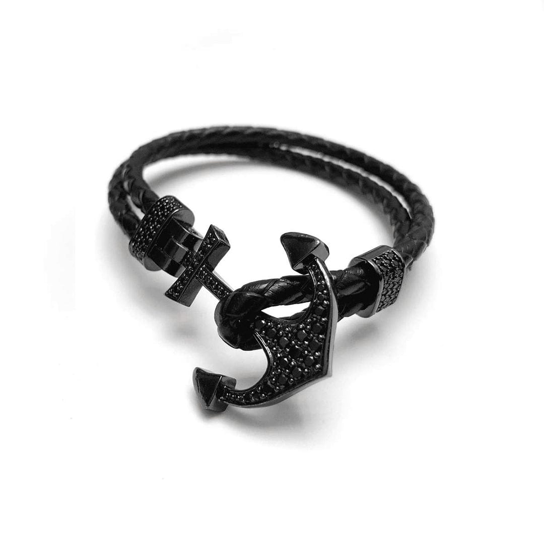 Black Anchor Bracelet