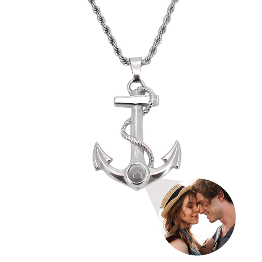 Strong Anchor Projection Necklace