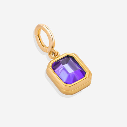 Baguette Birthstone Charm