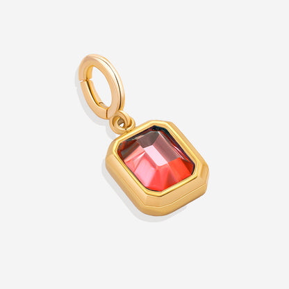 Baguette Birthstone Charm