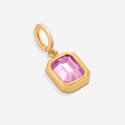 Baguette Birthstone Charm