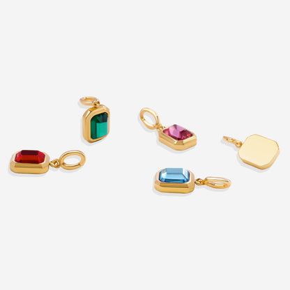 Baguette Birthstone Charm