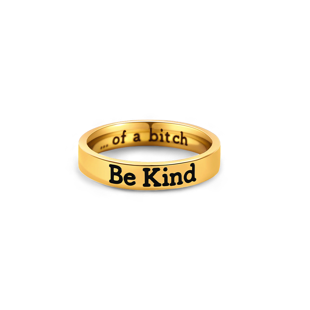 Be Kind Mantra Ring