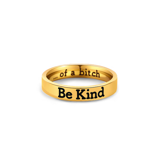 Be Kind Mantra Ring