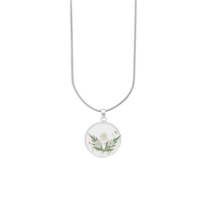 Pressed Birth Flower Necklace