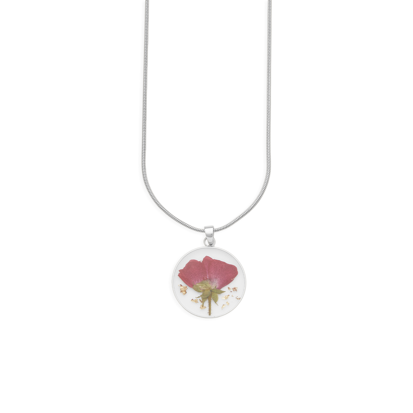 Pressed Birth Flower Necklace