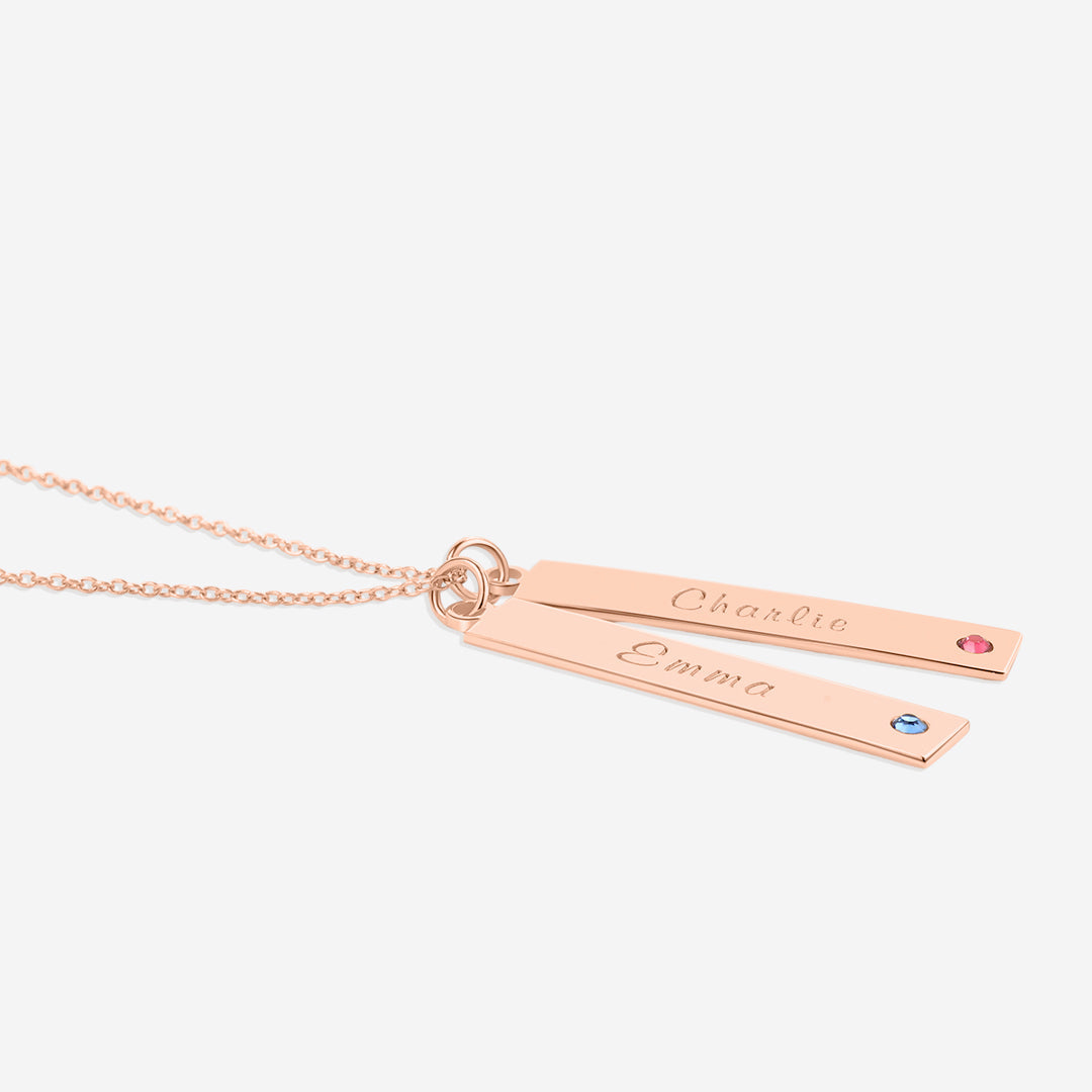 Birthstone Bar Necklace