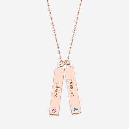 Birthstone Bar Necklace