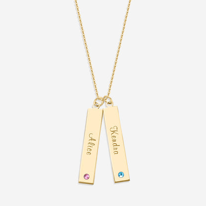 Birthstone Bar Necklace