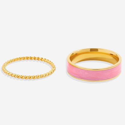 Blush Ring Stack