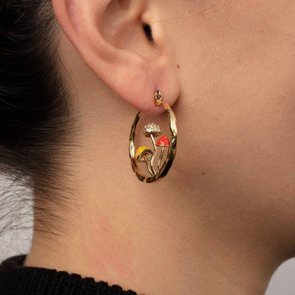 Boho Mushroom Earrings