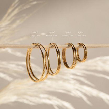 Endless Thin Hoops Set