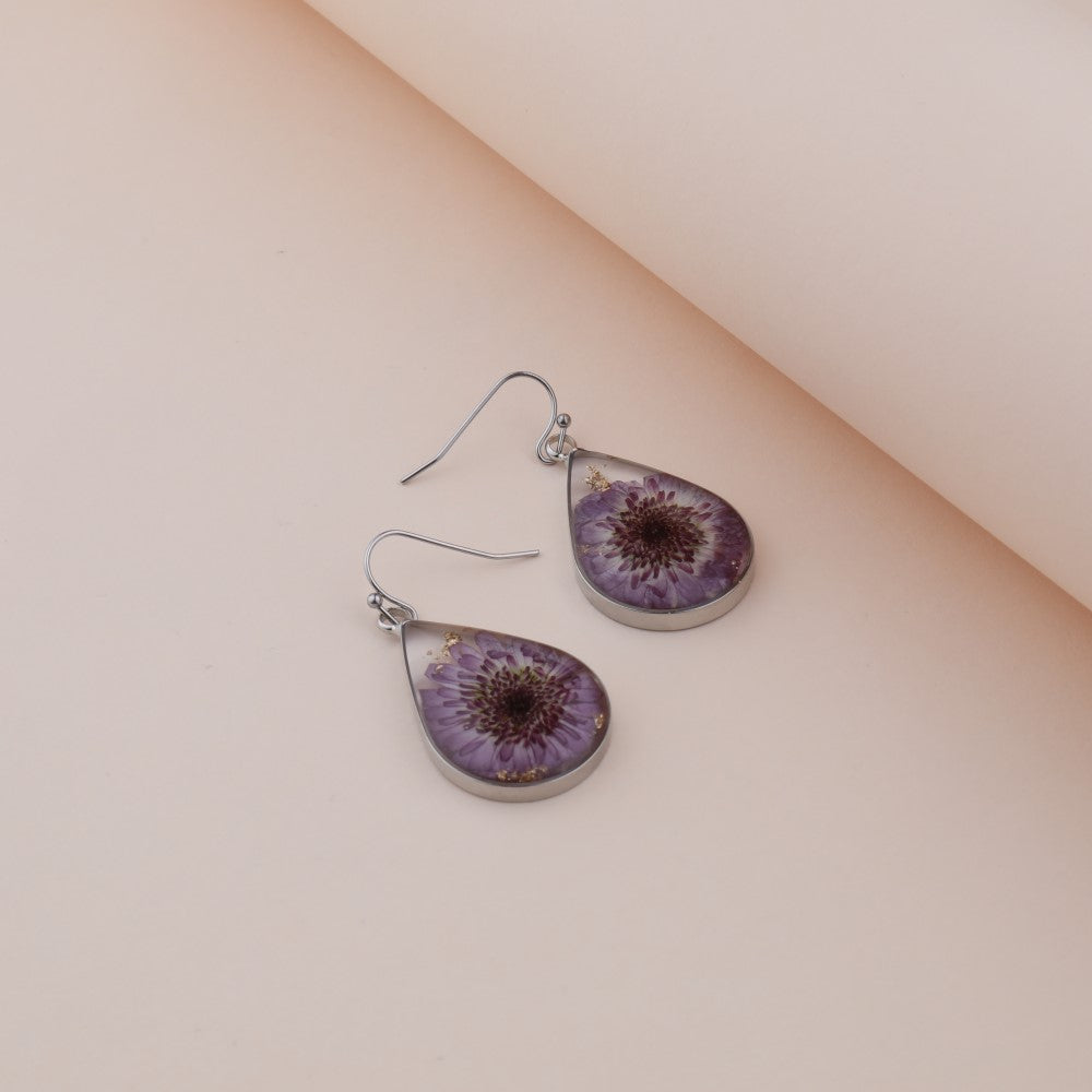 Pressed Flower Earrings