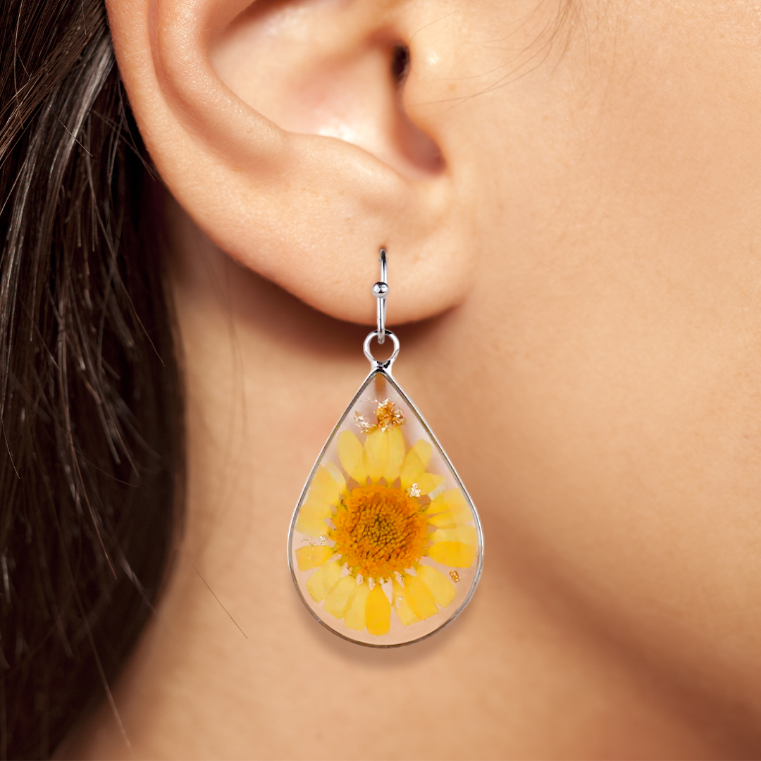 Pressed Flower Earrings