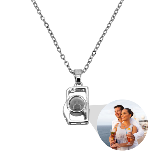 Camera Pendant Projection Necklace